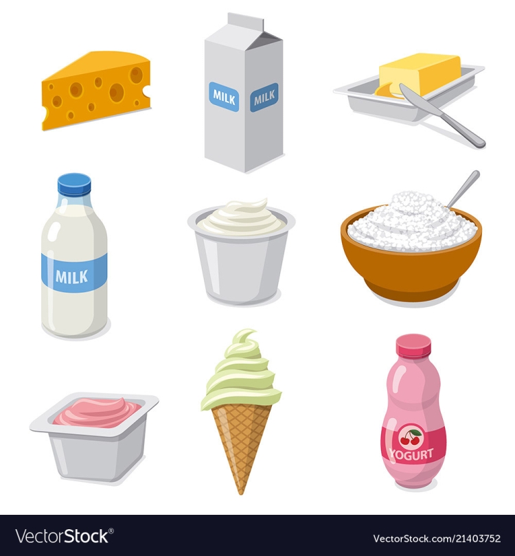 Плакат молочная продукция