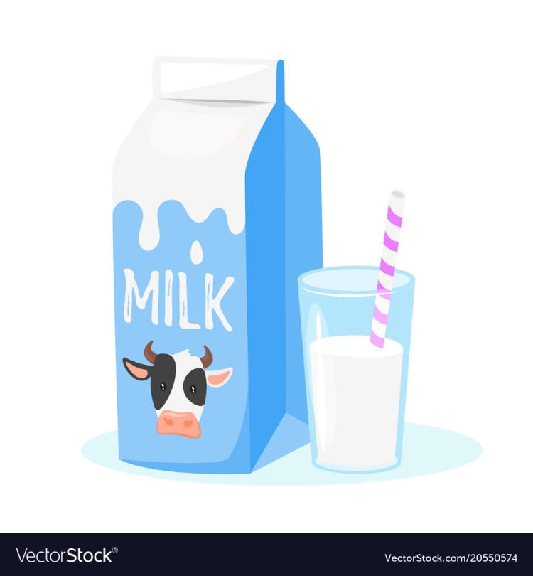 Молочные продукты мультяшные