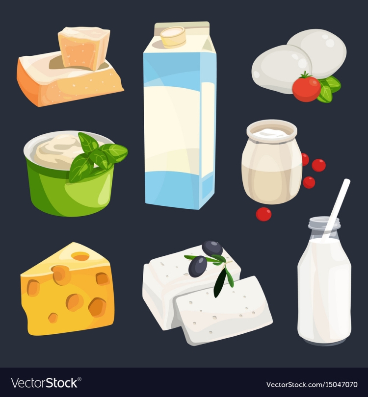 Молочные продукты для вырезания