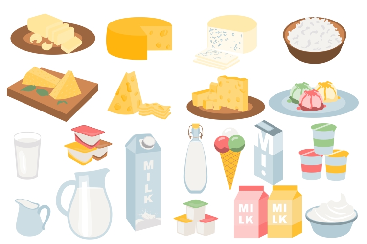 Молочная продукция векто