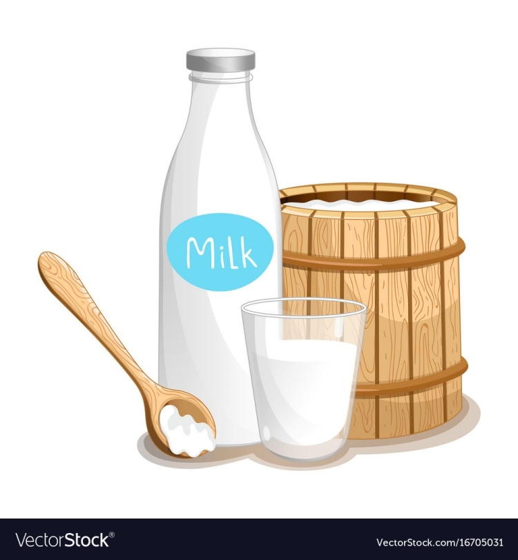 Рисовать молочные продукты