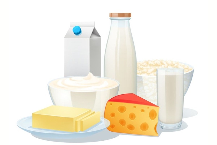 Иллюстрации для молочной продукции