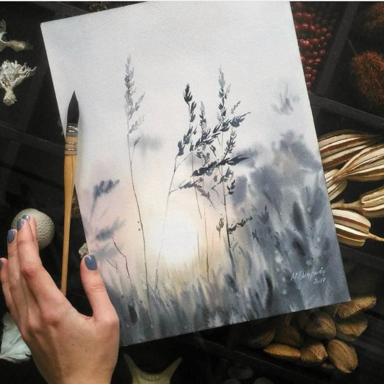 Прикольные рисунки акварелью