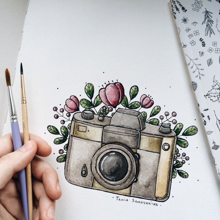 Космос акварелью