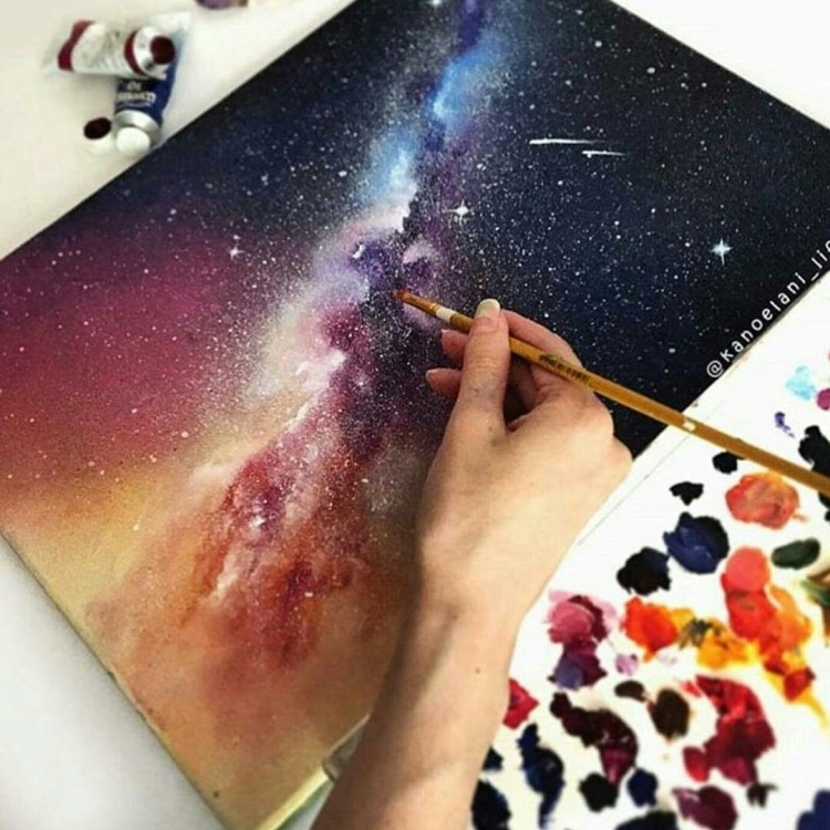 Instagram с красками