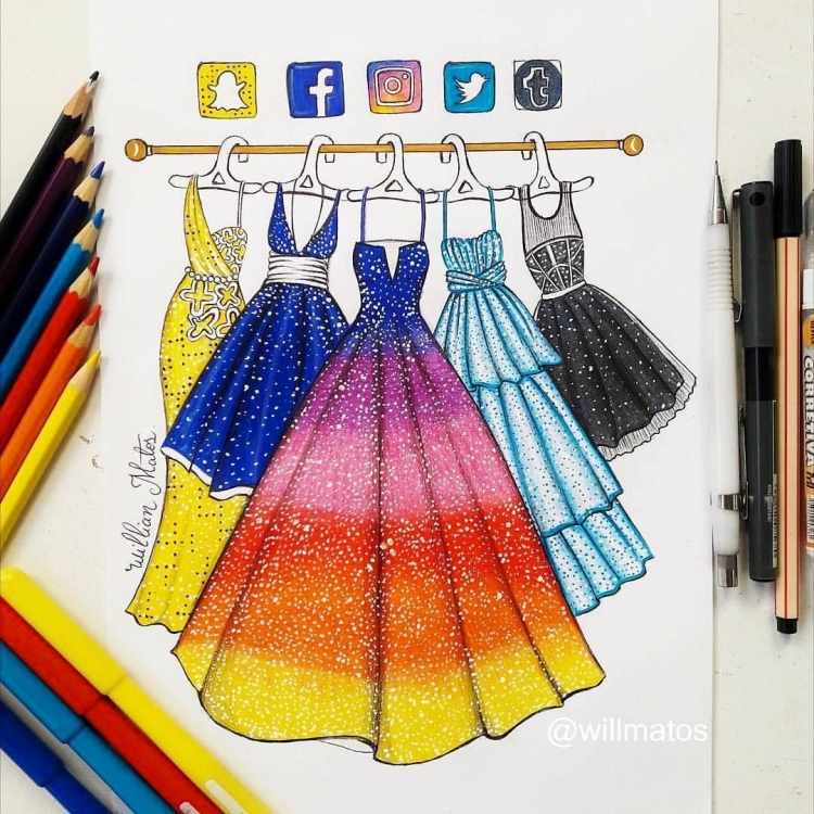 Идеи для рисования одежды