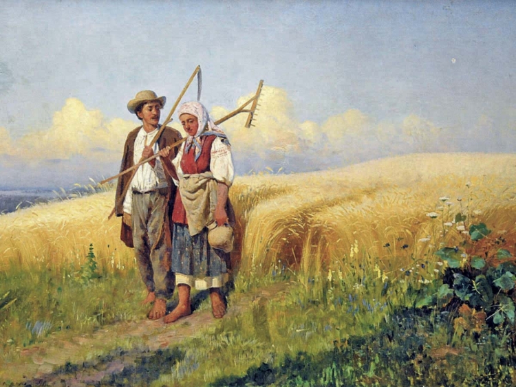 Косцы рисунок