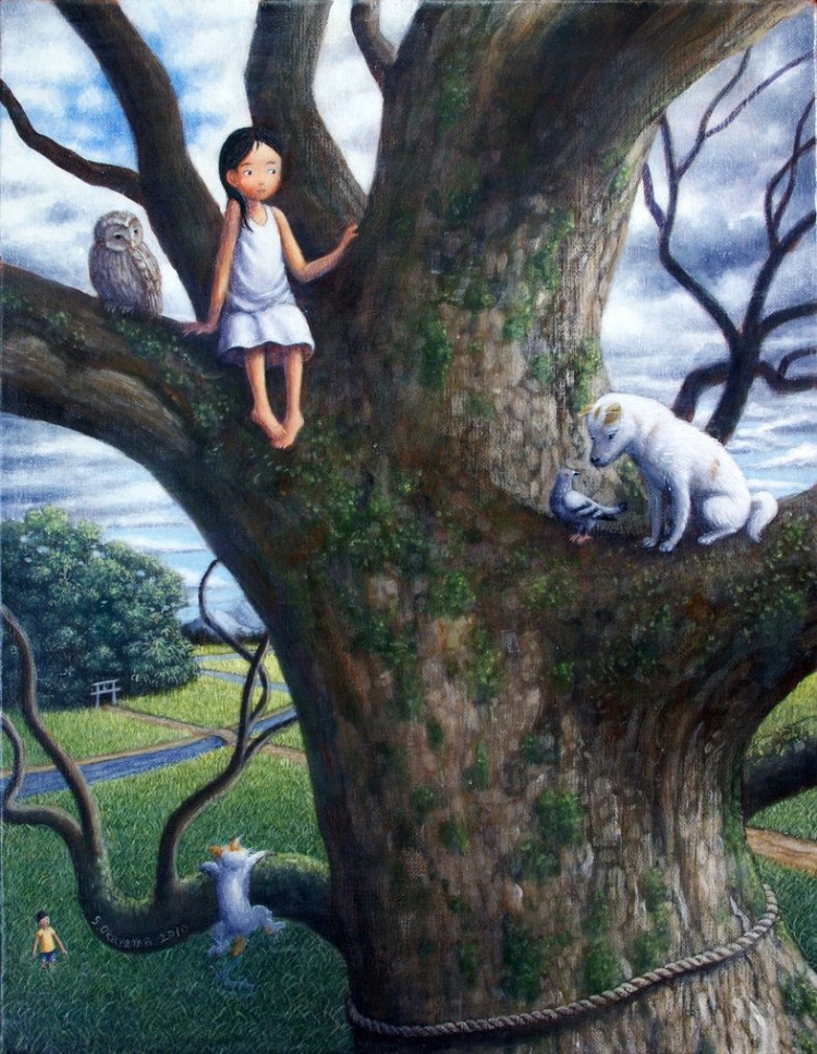 Японский художник Shinya Okayama