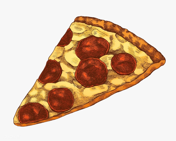 Пицца пепперони рисунок
