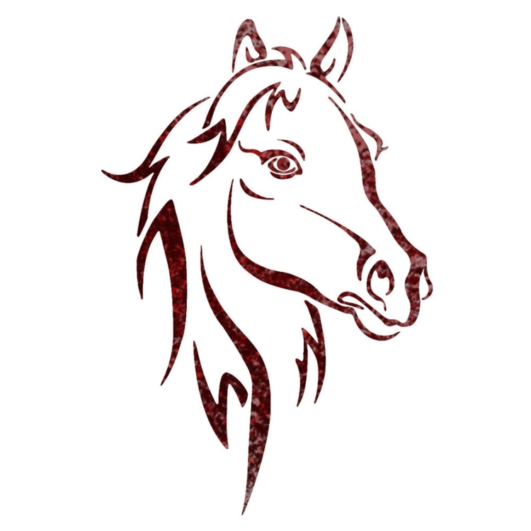 Силуэт лошади рисунок