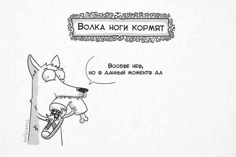 Волка ноги кормят пословица