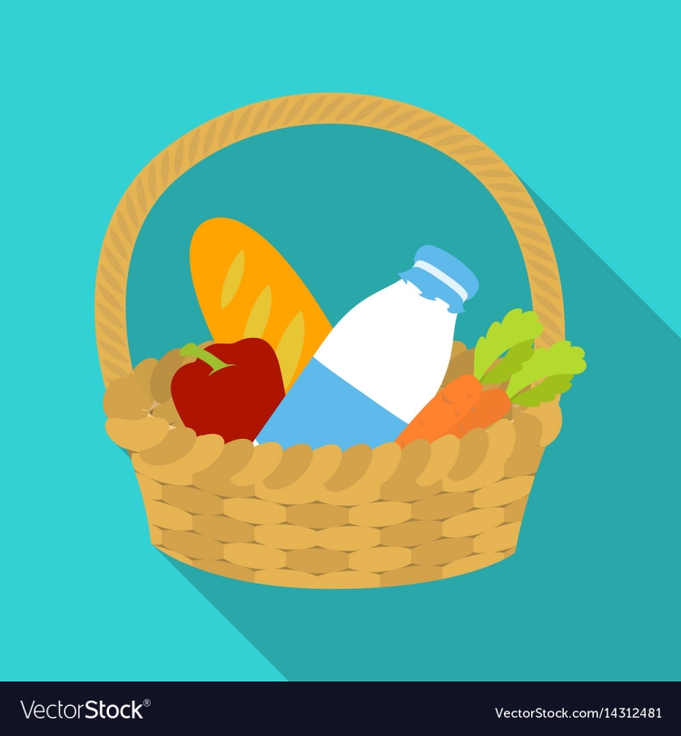 Корзина с продуктами для детей детская