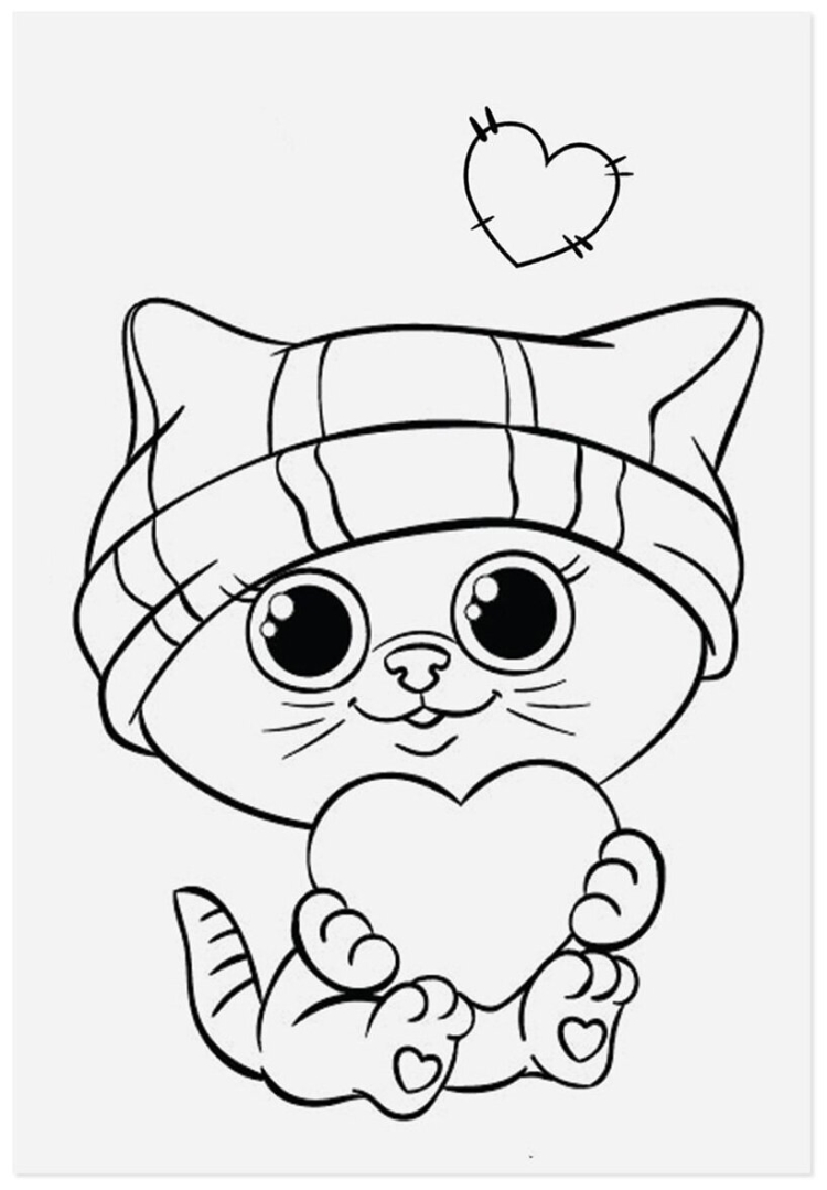 Котенок. Раскраска