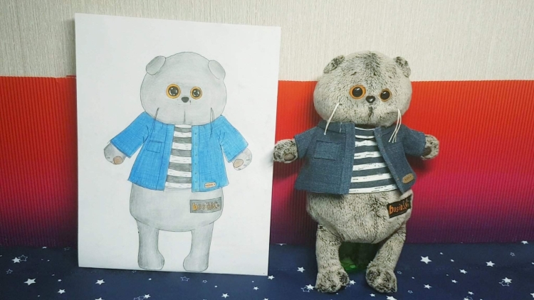 Кот Басик без одежды