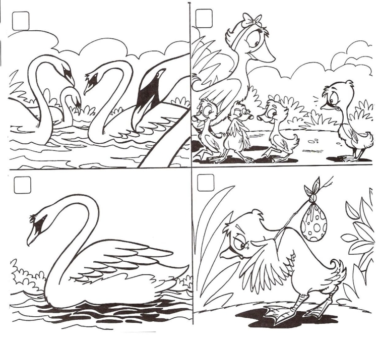 The ugly Duckling раскраска