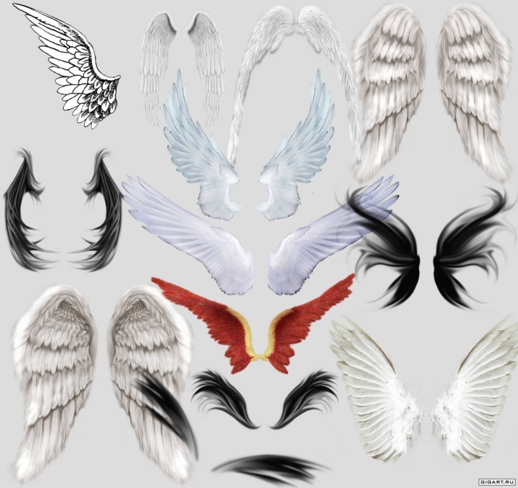 Рисунок крылья ангела