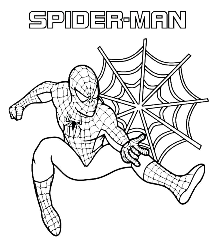 Рисунок человек паук черно белый - 55 фото