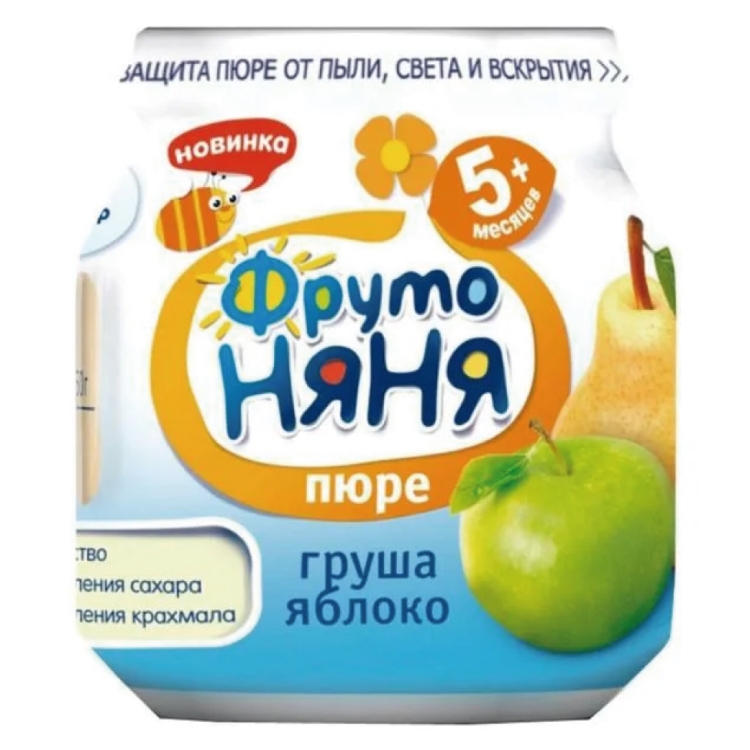 ФРУТОНЯНЯ пюре с 4 месяцев с грушей