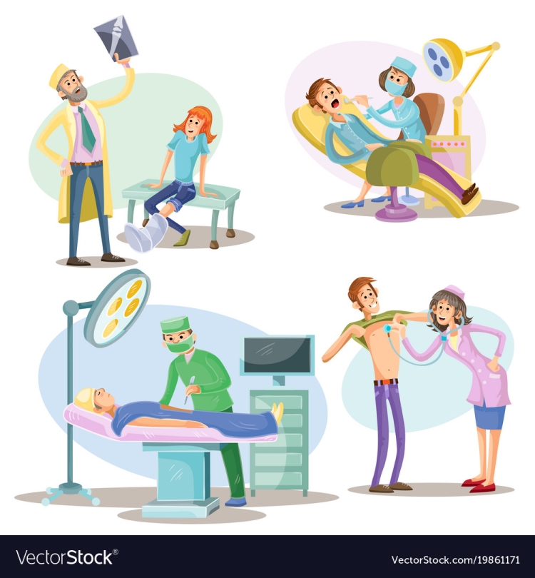 Обследование здоровья иллюстрация Векторная