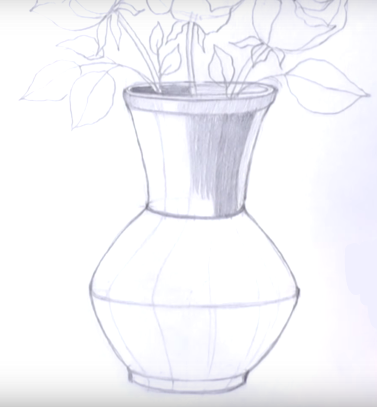 Современная ваза рисунок