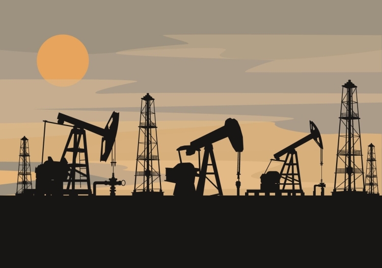 Нефтекачалка рисунок