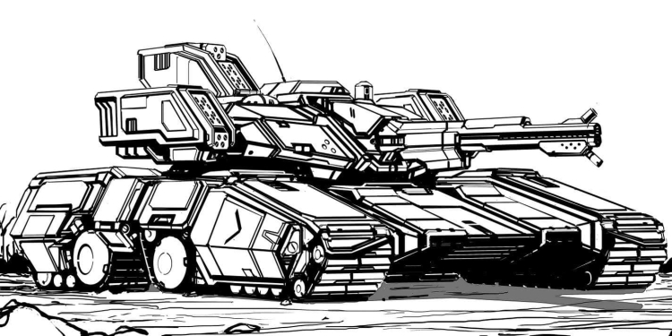 Раскраска стальные монстры танки
