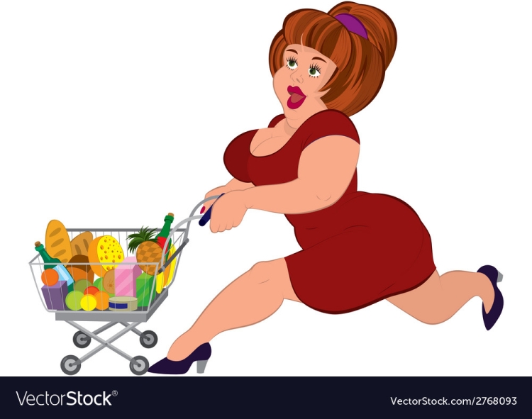 Мультяшная девушка в юбке