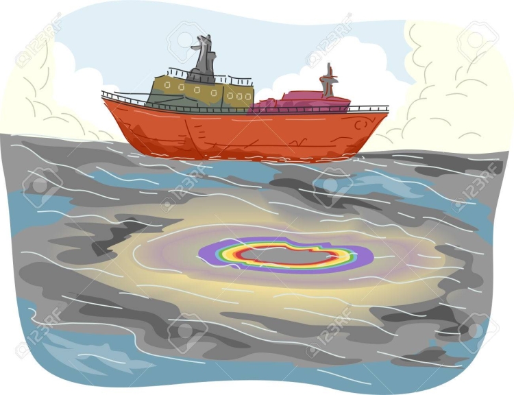 Рисунок танкера с нефтью