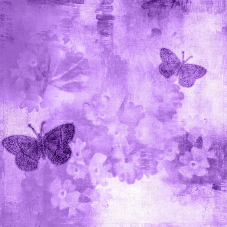 Рисунок фиолетовые цветы