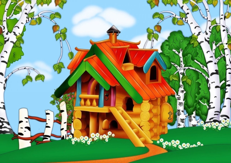 Рисунок сказочный домик