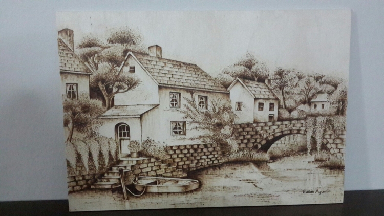 Домик выжигать