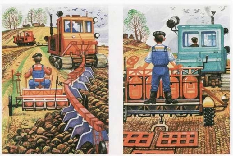 Рисунок труд людей весной