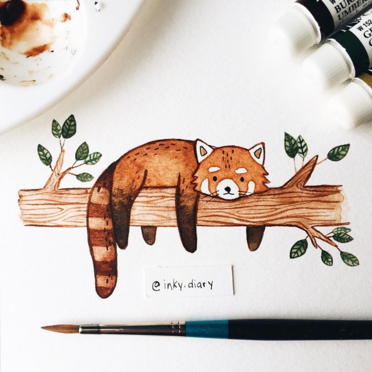 Кот на дубе рисунок