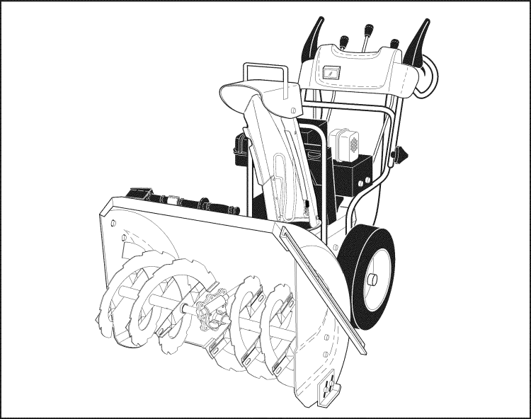 Снегоуборщик бензиновый Craftsman 247 схема