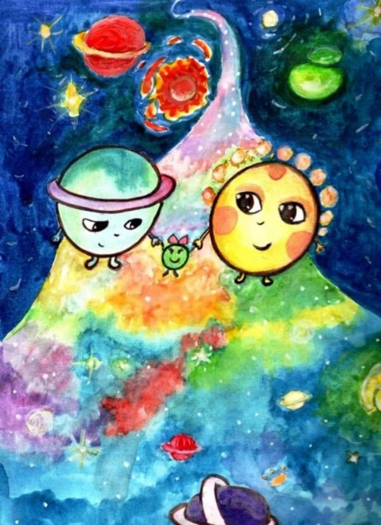 Рисование для детей космос