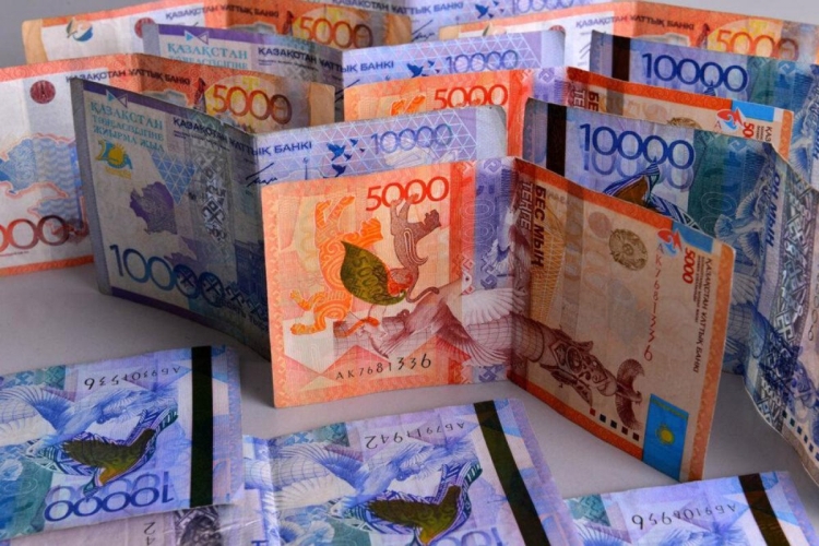 Казашка с тенге
