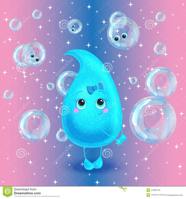 Капля воды рисунок для детей