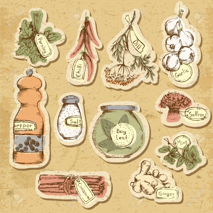 Наклейки на баночки с травами