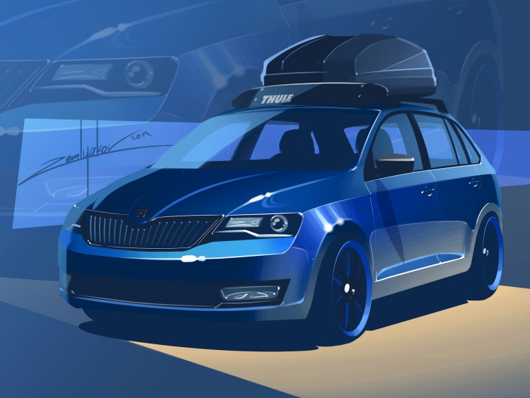Skoda Rapid арт