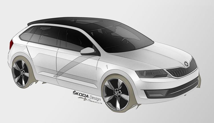 Раскраска Skoda Rapid