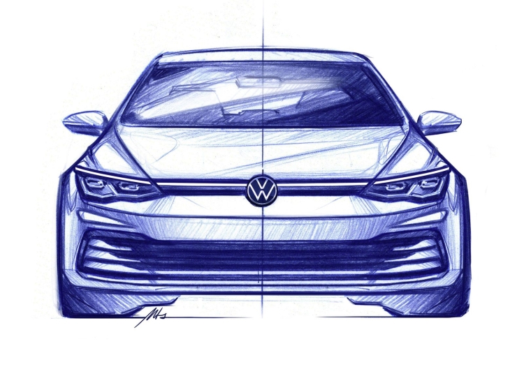 Скетч Volkswagen Golf