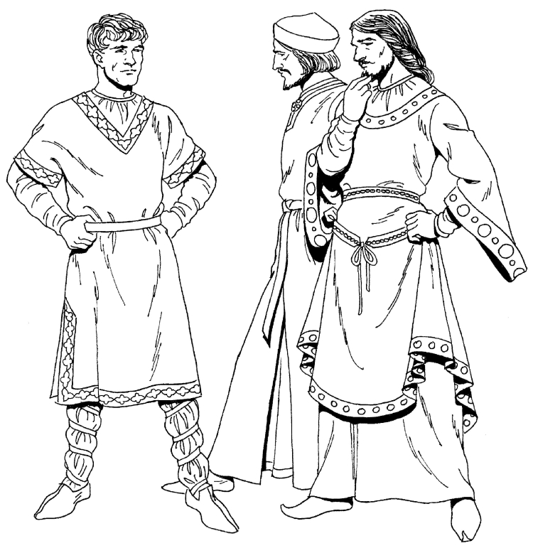 Древняя одежда рисунок