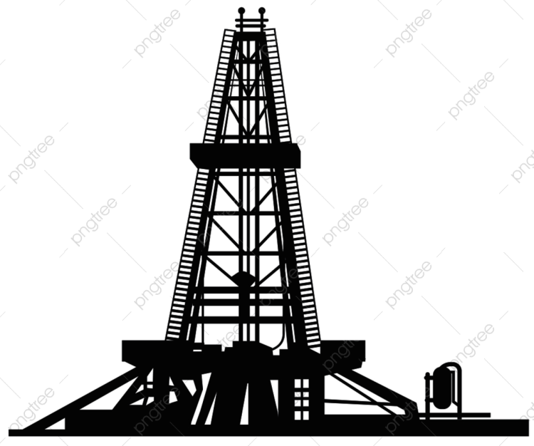 Нефтяная вышка рисунок