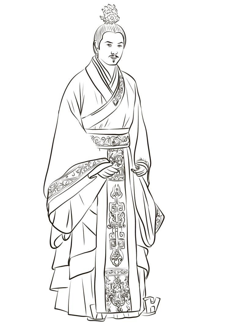 Рисунок костюм японии