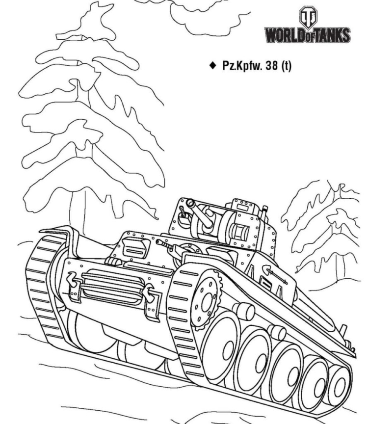 Раскраски танки из World of Tanks Blitz