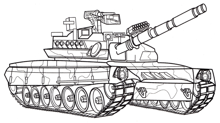 Танк т-80 раскраска
