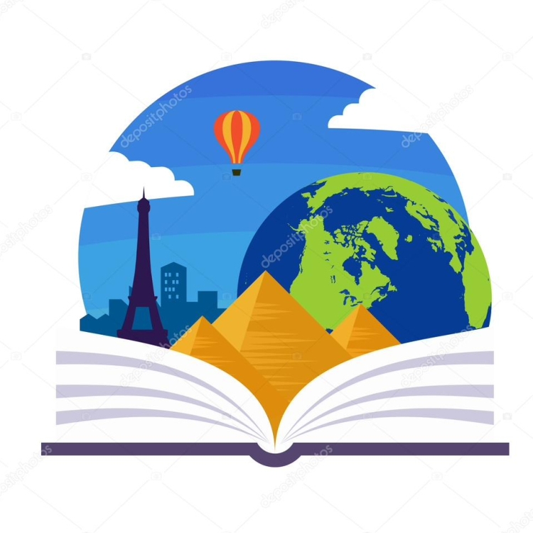 Эмблема с глобусом и книгой