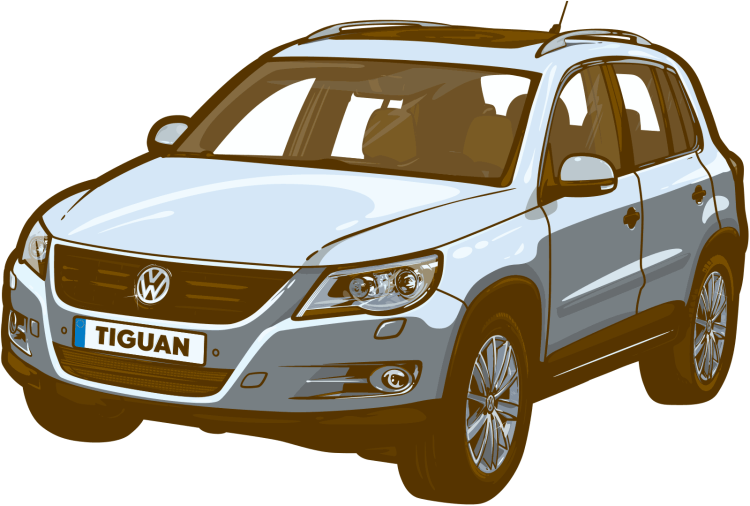 Volkswagen Tiguan раскраска