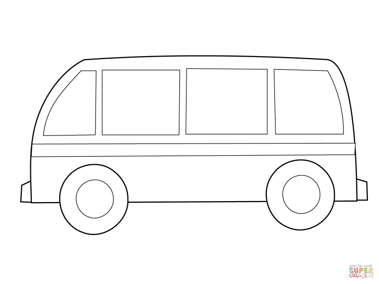 Автобус рисунок простой