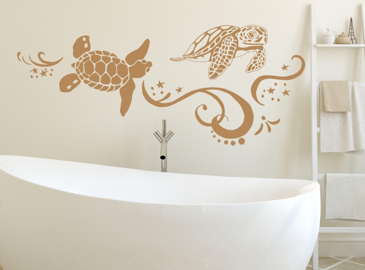 Рисунки на стенах в ванной, пути решения задачи